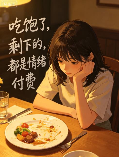 吃饱了,剩下的,都是情绪付费